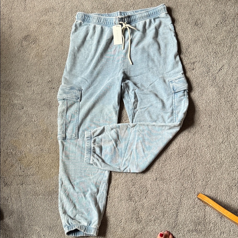 Z Supply Sky Blue Cargo Joggers